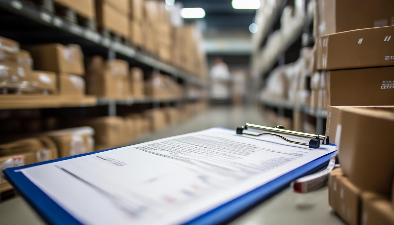 Quality inspection report and product cartons checked before shipment